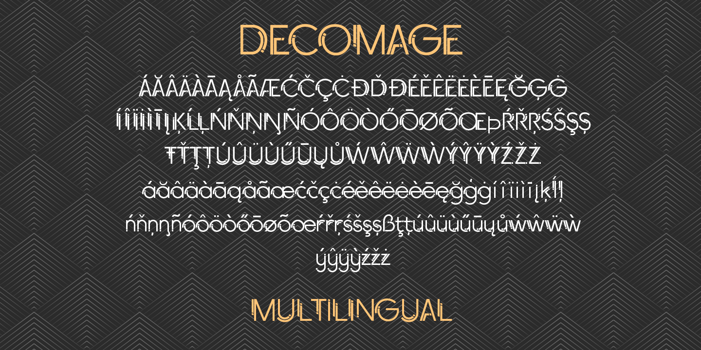 Example font HS Decomage #5